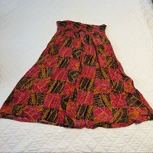 Vintage Forenza colorful rayon pull on skirt